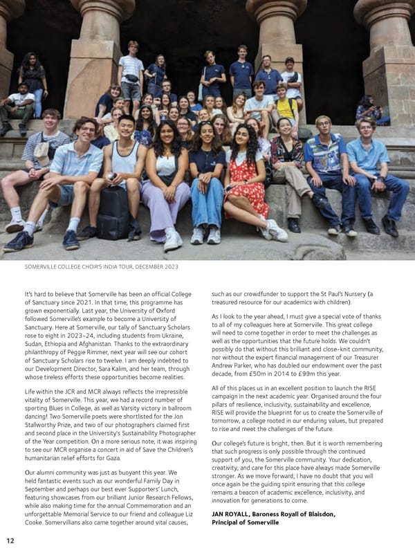 Somerville College Report | 2023-2024 - Page 12