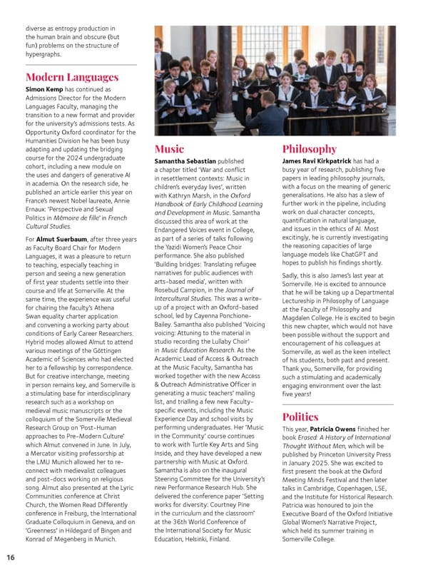 Somerville College Report | 2023-2024 - Page 16